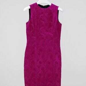L'Wren Scott SS/10 "Madame du Barry" Fuchsia Brocade Sheath Dress
